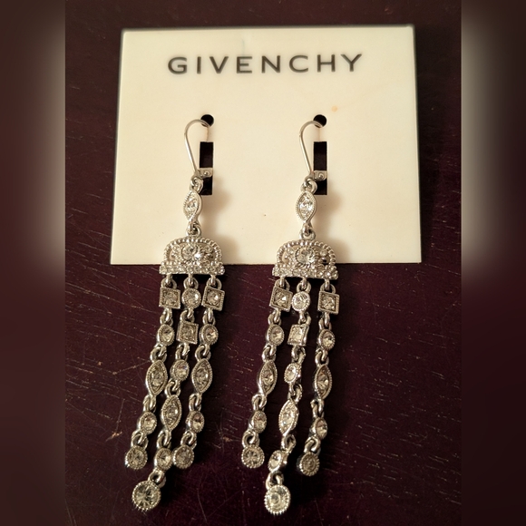 Givenchy Jewelry - New Givenchy Sparkling Crystal Chandelier Earrings